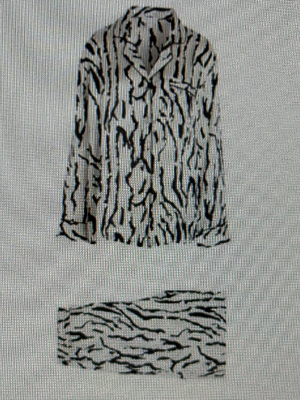 Topshop Black and White Zebra-Print Pajama Set
